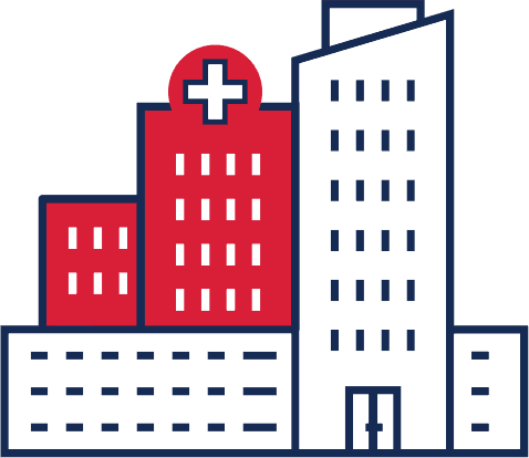 illustrated hospital icon